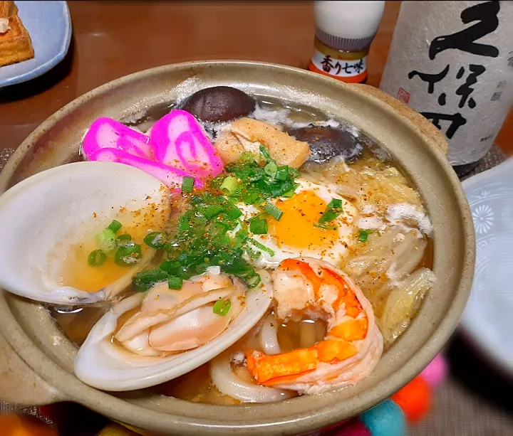 Snapdishの料理写真:うどんすき鍋🍲|びせんさん