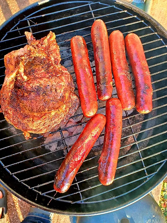 Snapdishの料理写真:Ribeye and Beef Hotdogs|Brownsugar38さん