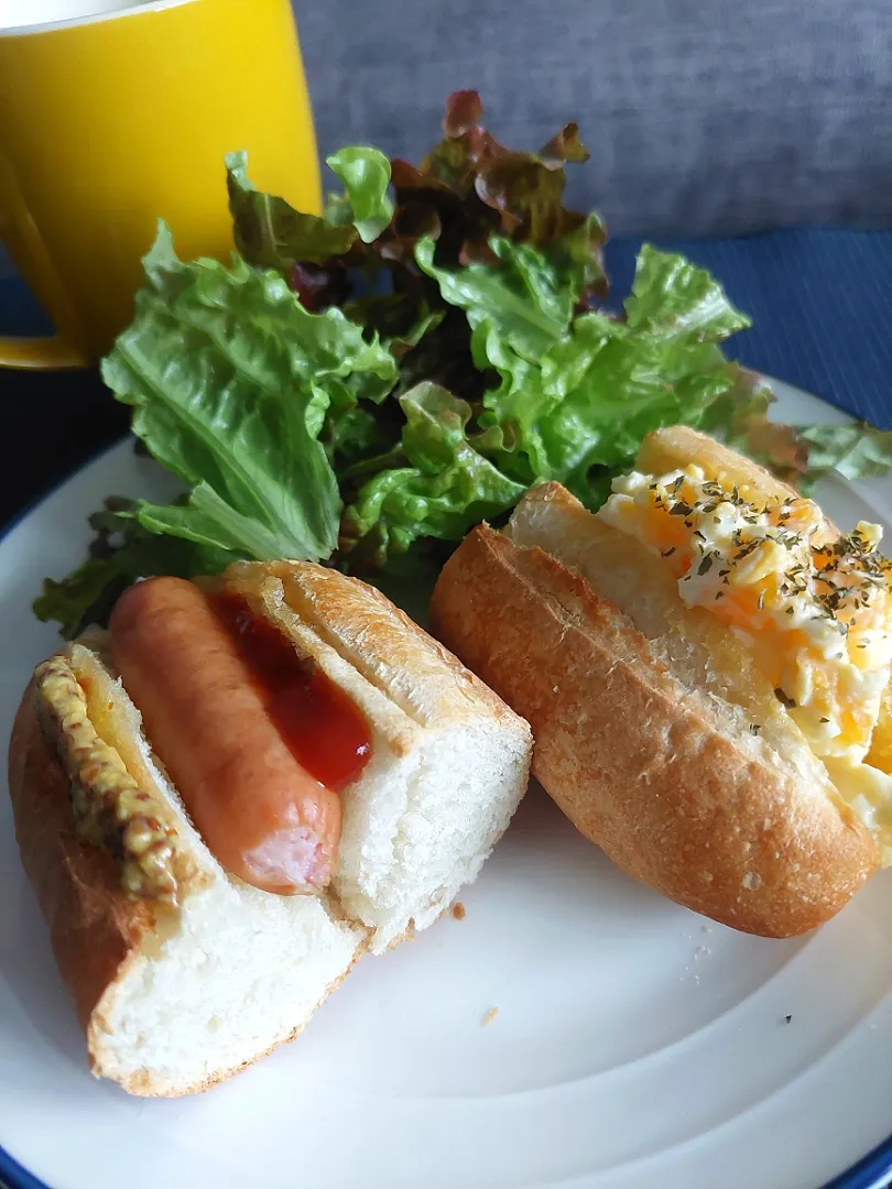 常備物で朝ごはん|しあるさん