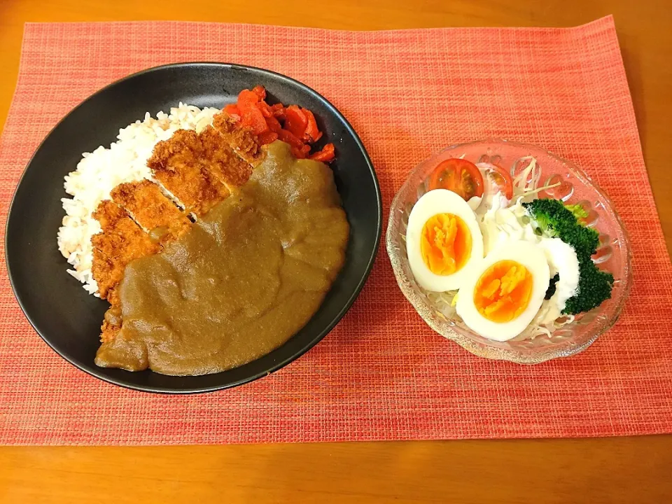 ☆カツカレー
☆サラダ|chikakoさん