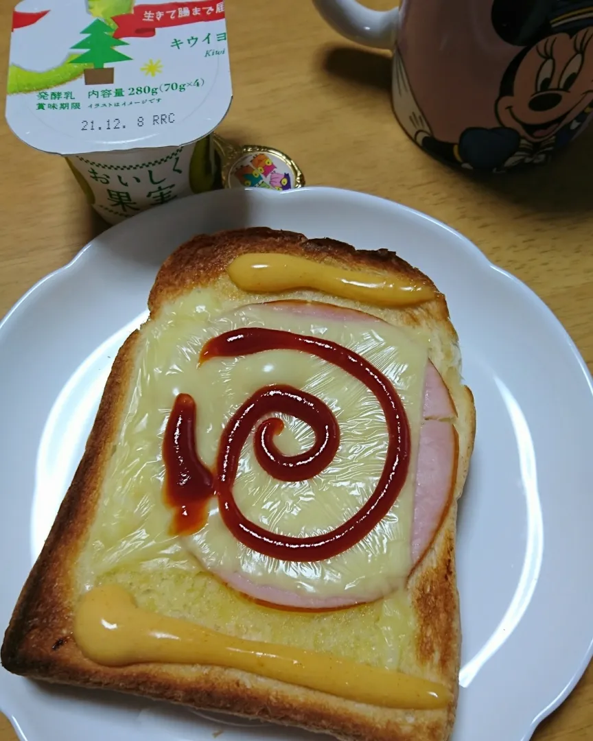 チーズハムトースト🍞|しまだ ちえこさん