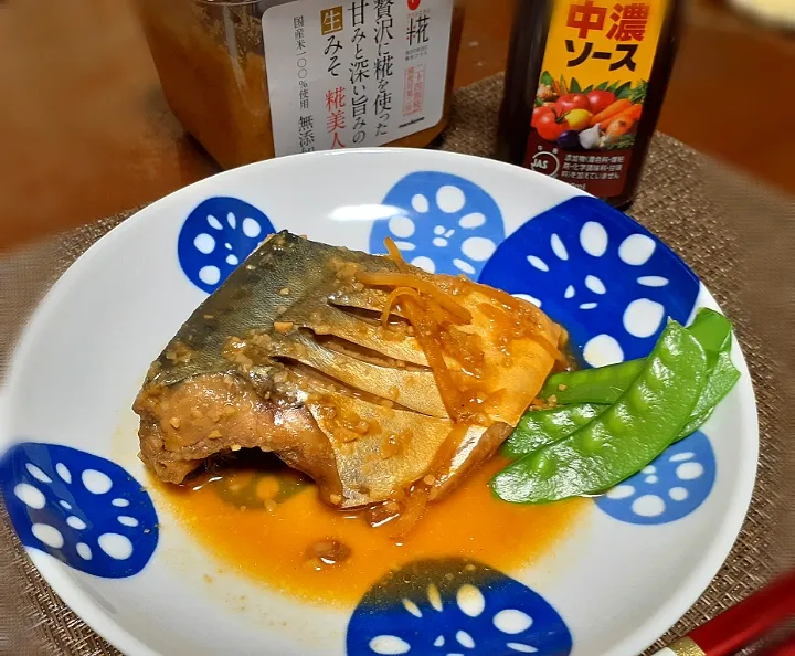 万能味ソースで鯖味噌煮🐟|びせんさん