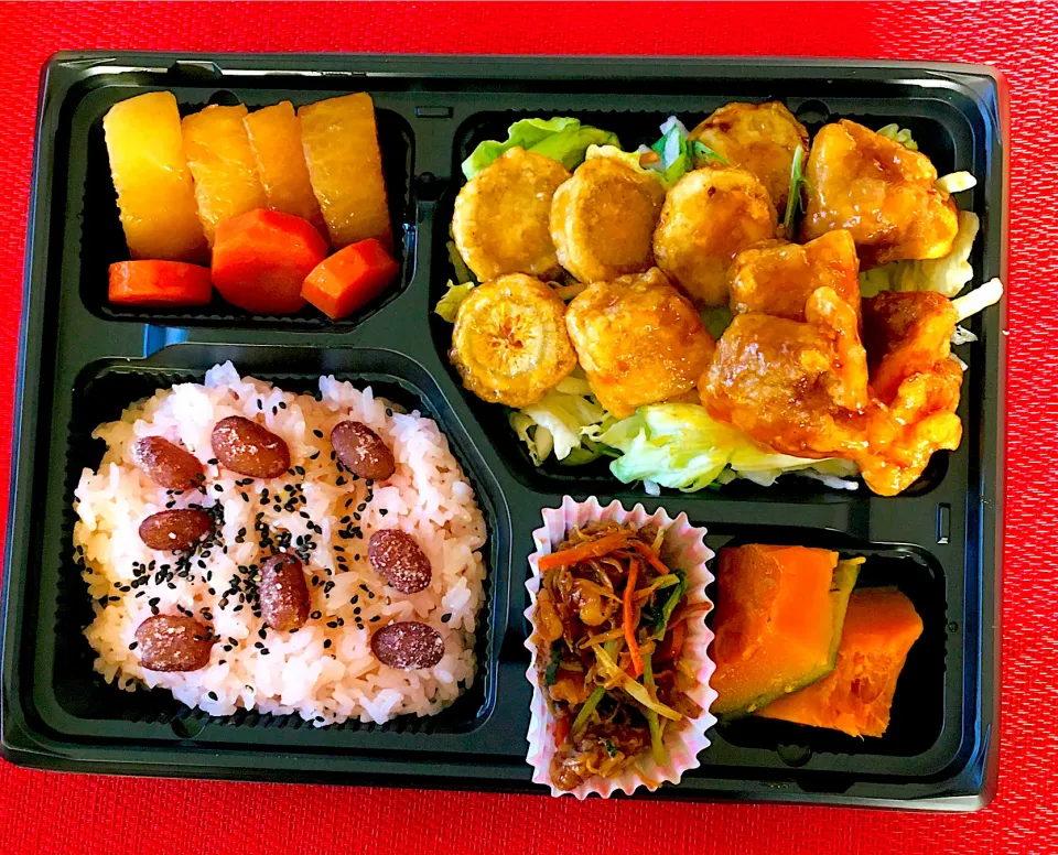 甘納豆のお赤飯お弁当🍱|HAMI69さん