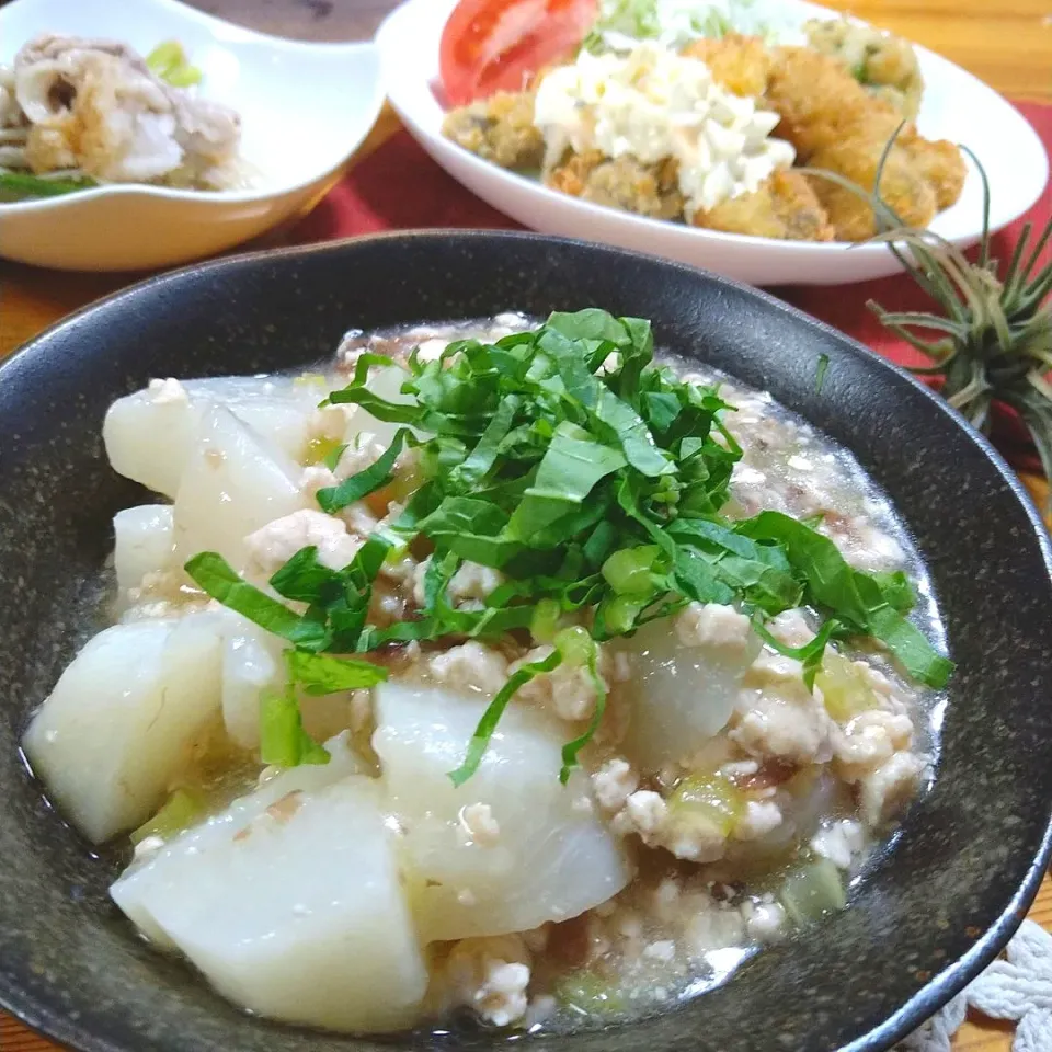 にゃんぺこさんの料理 ほっこり☺️かぶの梅そぼろあん|とまと🍅さん