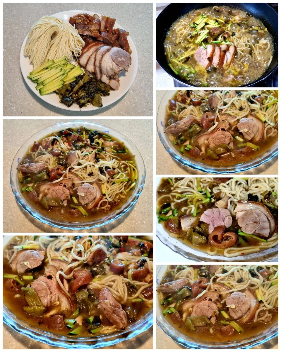 酸菜蹄膀面 Noodle soup with braised ham hock and pickled mustard greens|steven z.y.さん