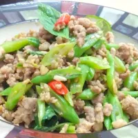 泰式肉碎炒四季豆
Thai Style (fourseasons Beans) with Minced Pork|奇魂😈さん