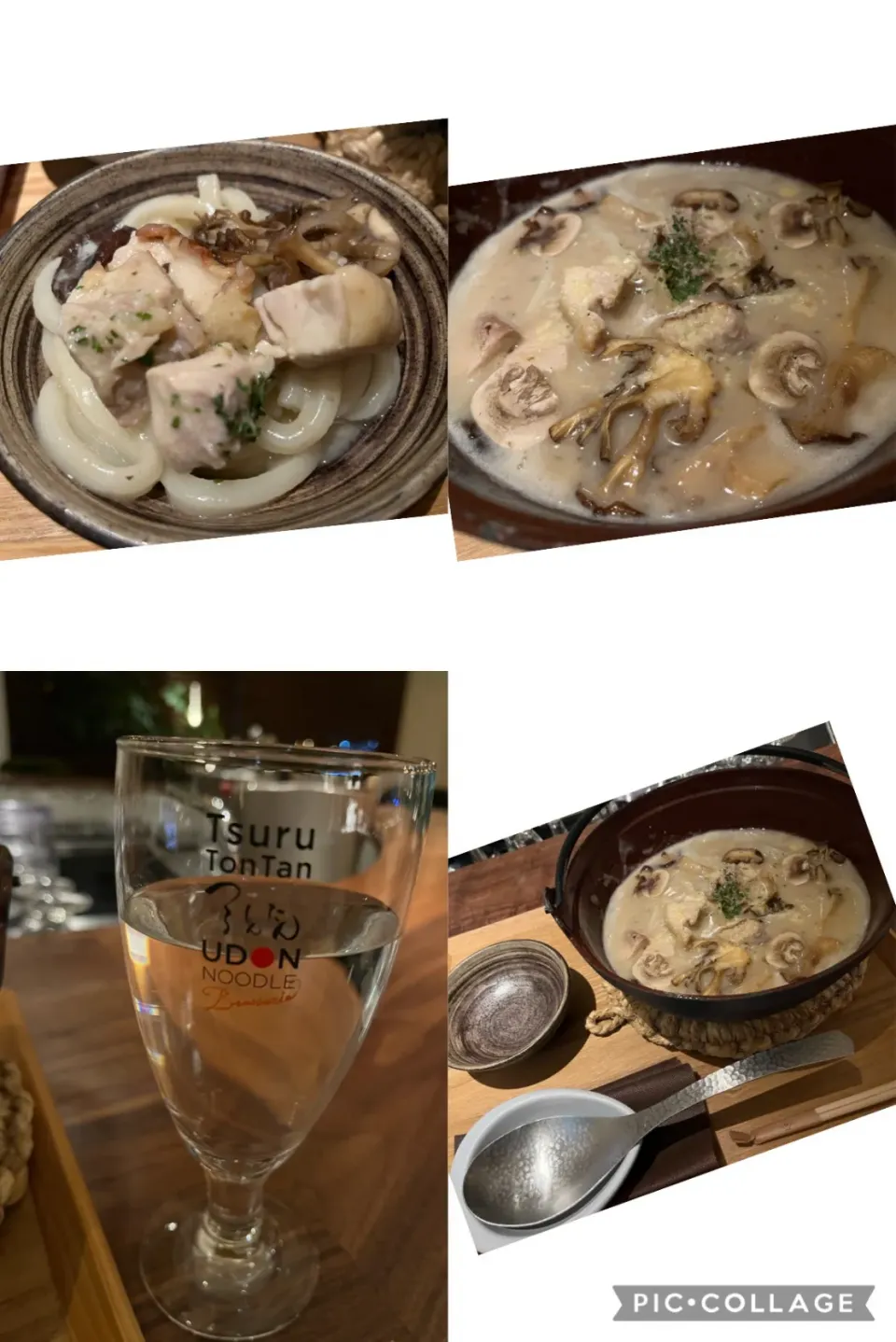 軽井沢店限定、信州きのこクリームうどん@つるとんたん軽井沢店。　午後から衝動軽井沢へ。美味しいうどんいただき、この後コーヒー飲んで帰京します。|sniper66さん