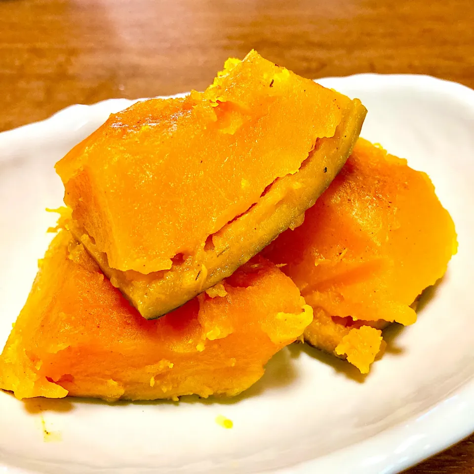 かぼちゃの煮物🎃煮崩れましたが、味は美味しかった❤️|まいりさん