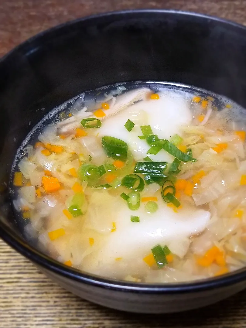 パパアレンジ👨もちもち水餃子スープ|ぱんだのままんさん