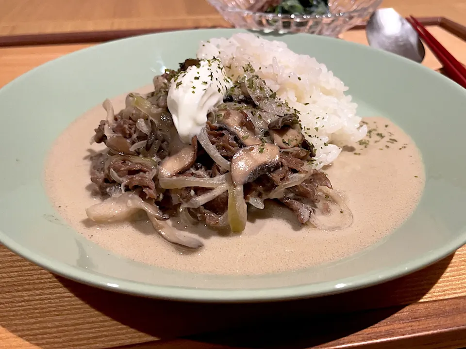 ビーフストロガノフ🥄|Saori.Sさん