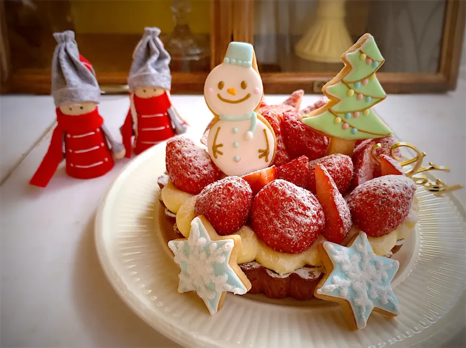 Snapdishの料理写真:クリスマス⛄️🎄イチゴタルト🍓|＠keicooo03さん