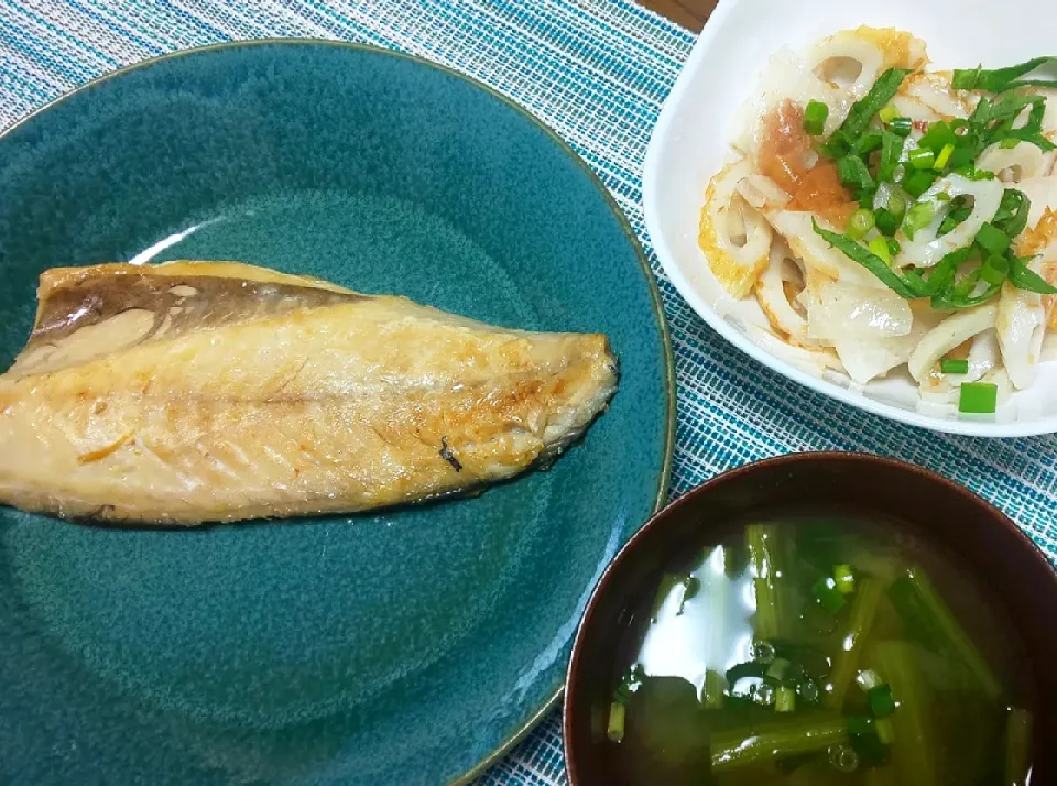 ◇鯖の塩焼き
◇大根とちくわの梅肉和え|ぶるー子さん