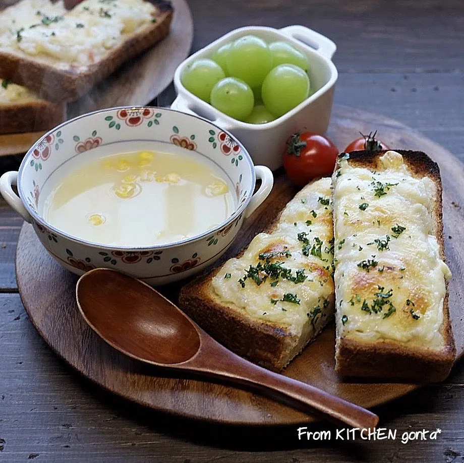 ポテトサラダのオープンサンド🍞と、カネハツ公式アンバサダー就任報告📣|gonta*さん