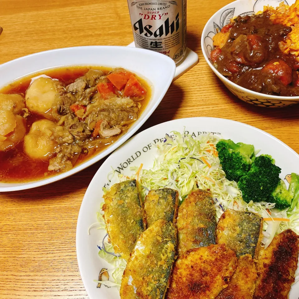 鯵のカレーマヨパン粉焼き
肉じゃが(２日目)|naoさん