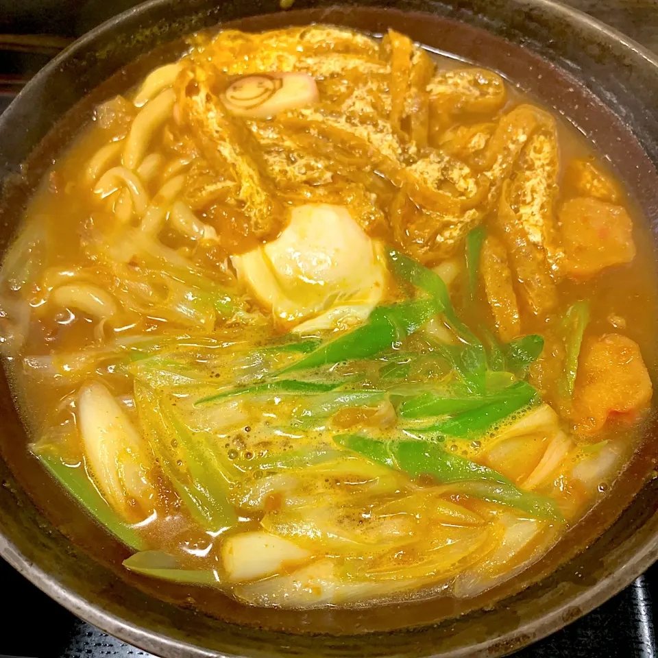 Snapdishの料理写真:カレー煮込みうどん(◍•ڡ•◍)❤|いつみさん