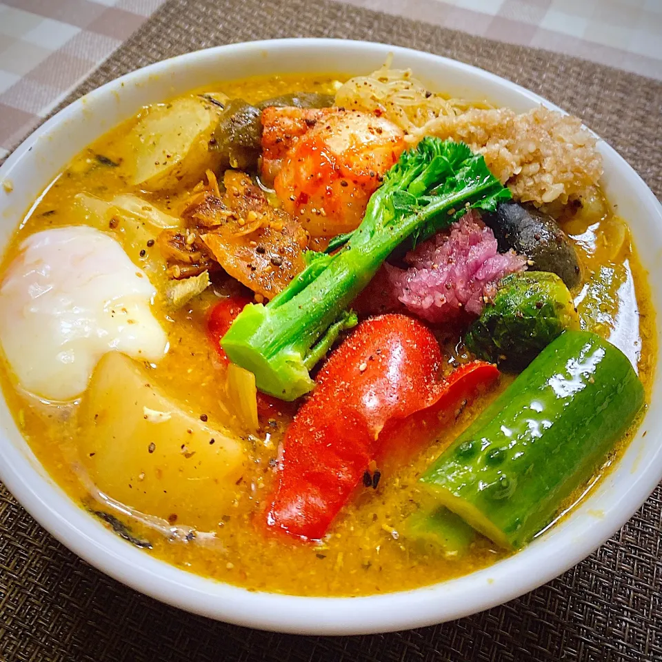 Snapdishの料理写真:今日のお昼ごはん★うどんが見えないカレーうどん|riko30294さん