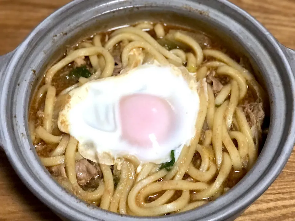 ☆エバラプチッと鍋の素で簡単味噌煮込みうどん|まぁたんさん