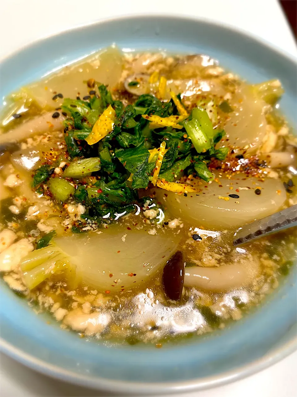 蕪の鶏そぼろ餡かけ|こなちゅんさん