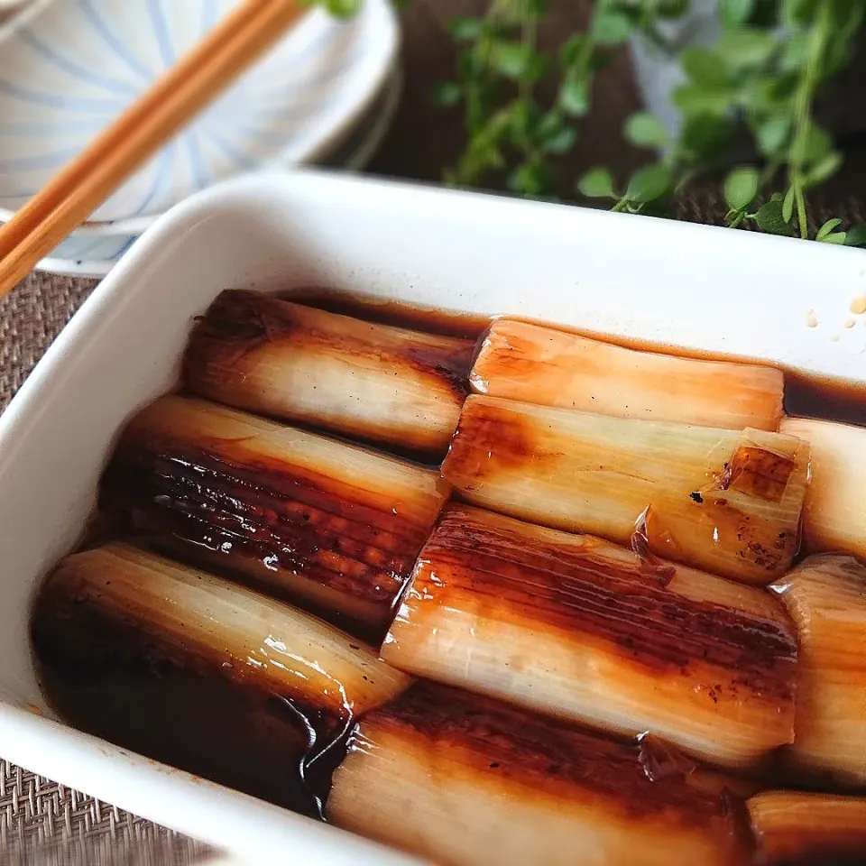 矢切ねぎの焼きびたし|ポトスさん