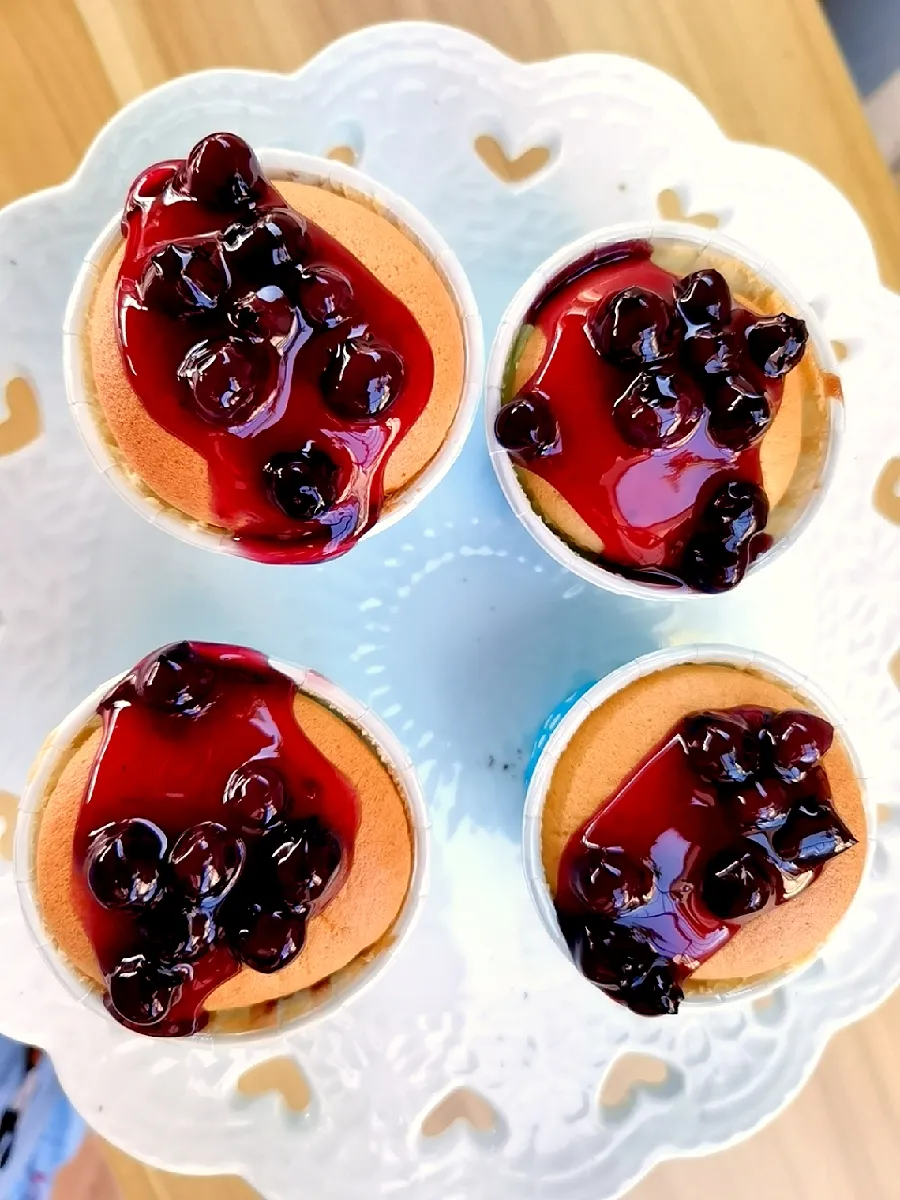 Cake Blueberry​ filling​ &​ topping​|Bake.fresh.oven​さん