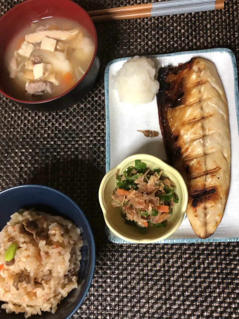 ぎゅう牛蒡ご飯&豚汁|ここなりさん