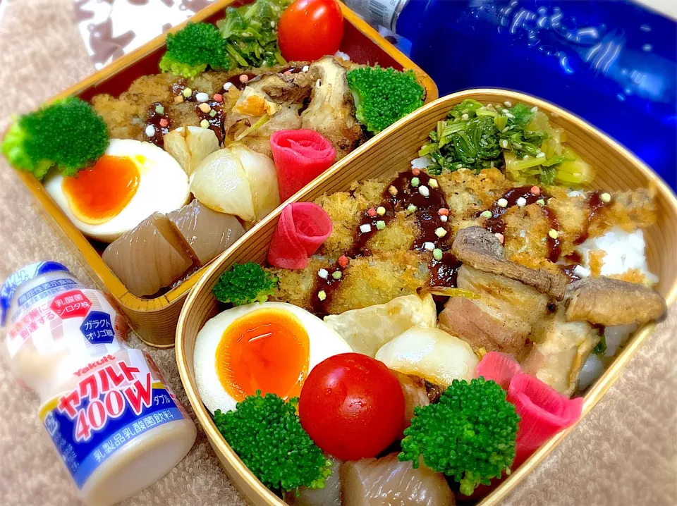 Snapdishの料理写真:今日の夫婦弁⁽⁽ ◟(灬 ˊωˋ 灬)◞ ⁾⁾💕|桃実さん