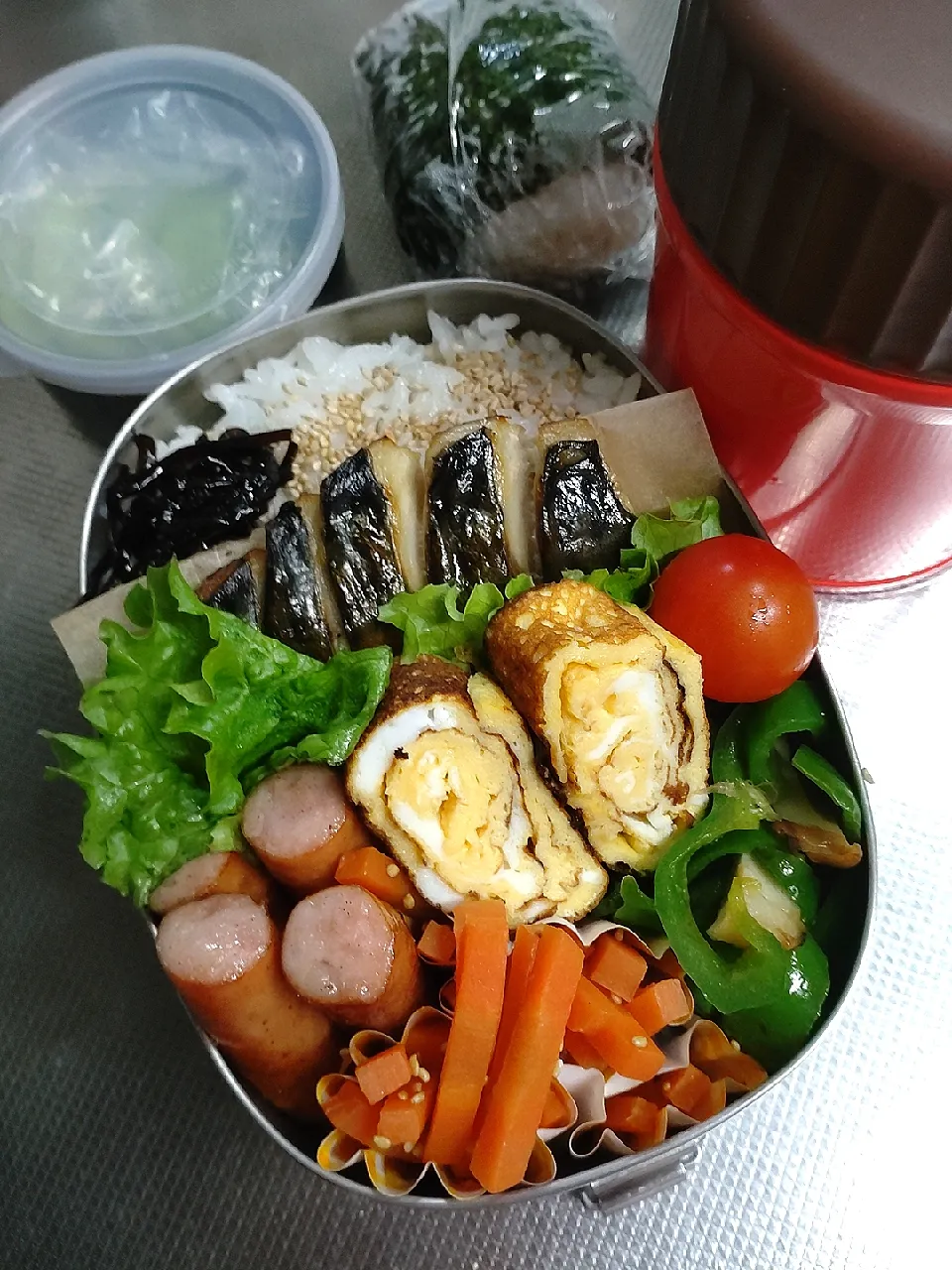 Snapdishの料理写真:焼鯖弁当|ぱんださん