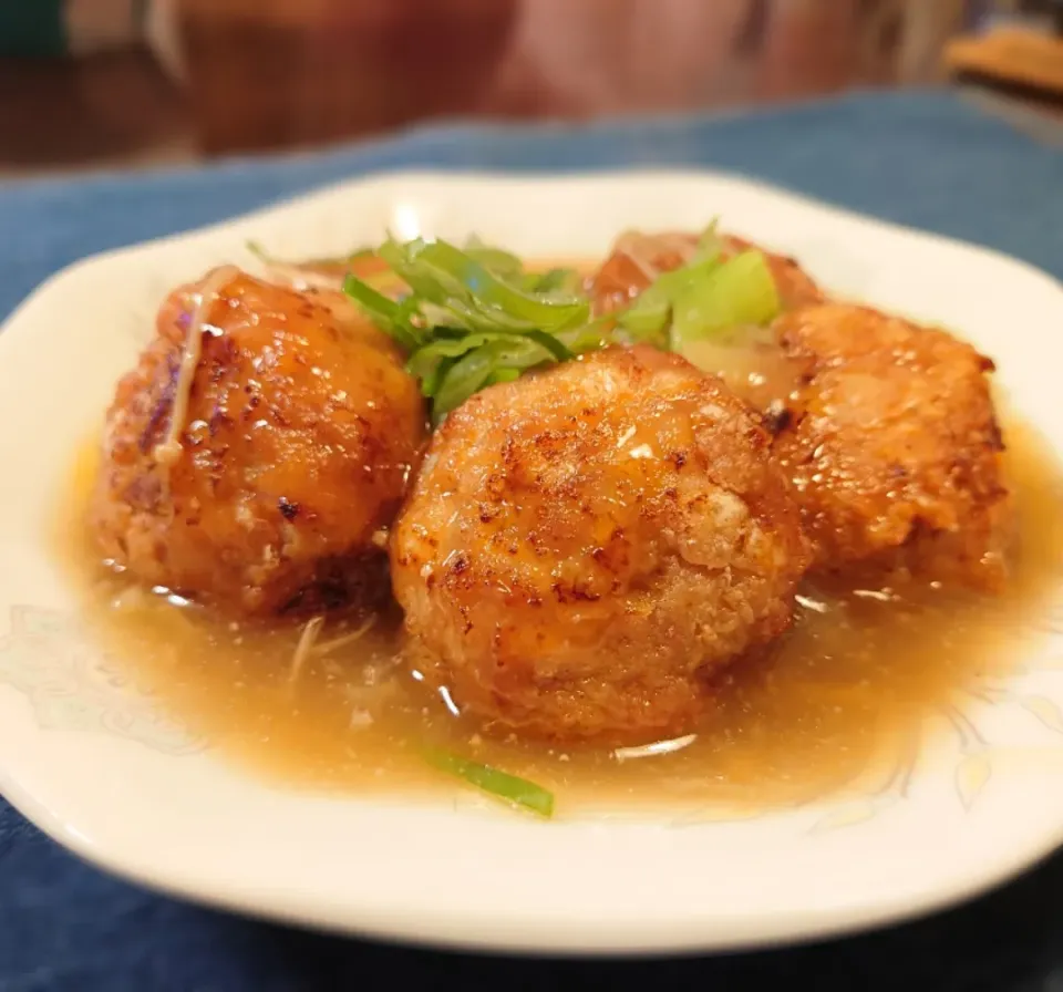 あんかけ鶏団子焼き(*´▽｀*)|しーPaPaさん