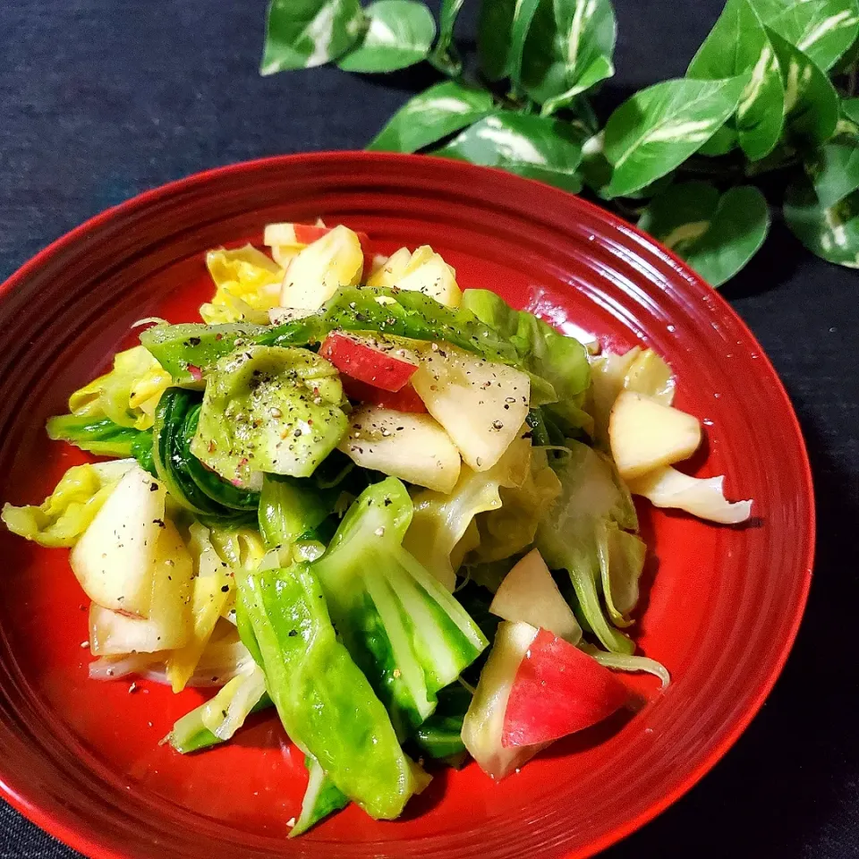 ざく切りキャベツの温製サラダ🥗|きょーこさん