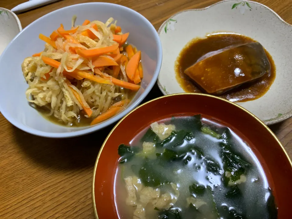 12月8日夜はサバ味噌と切り干し大根煮|とももさん