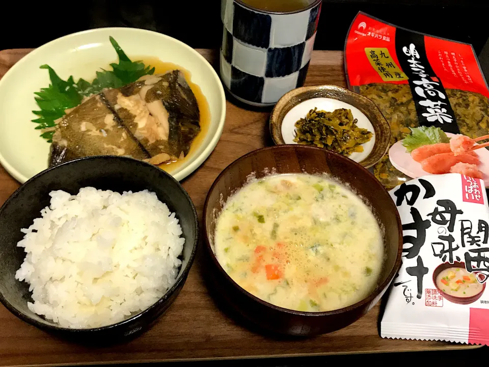 Snapdishの料理写真:赤カレイの煮付け献立|Tak@さん