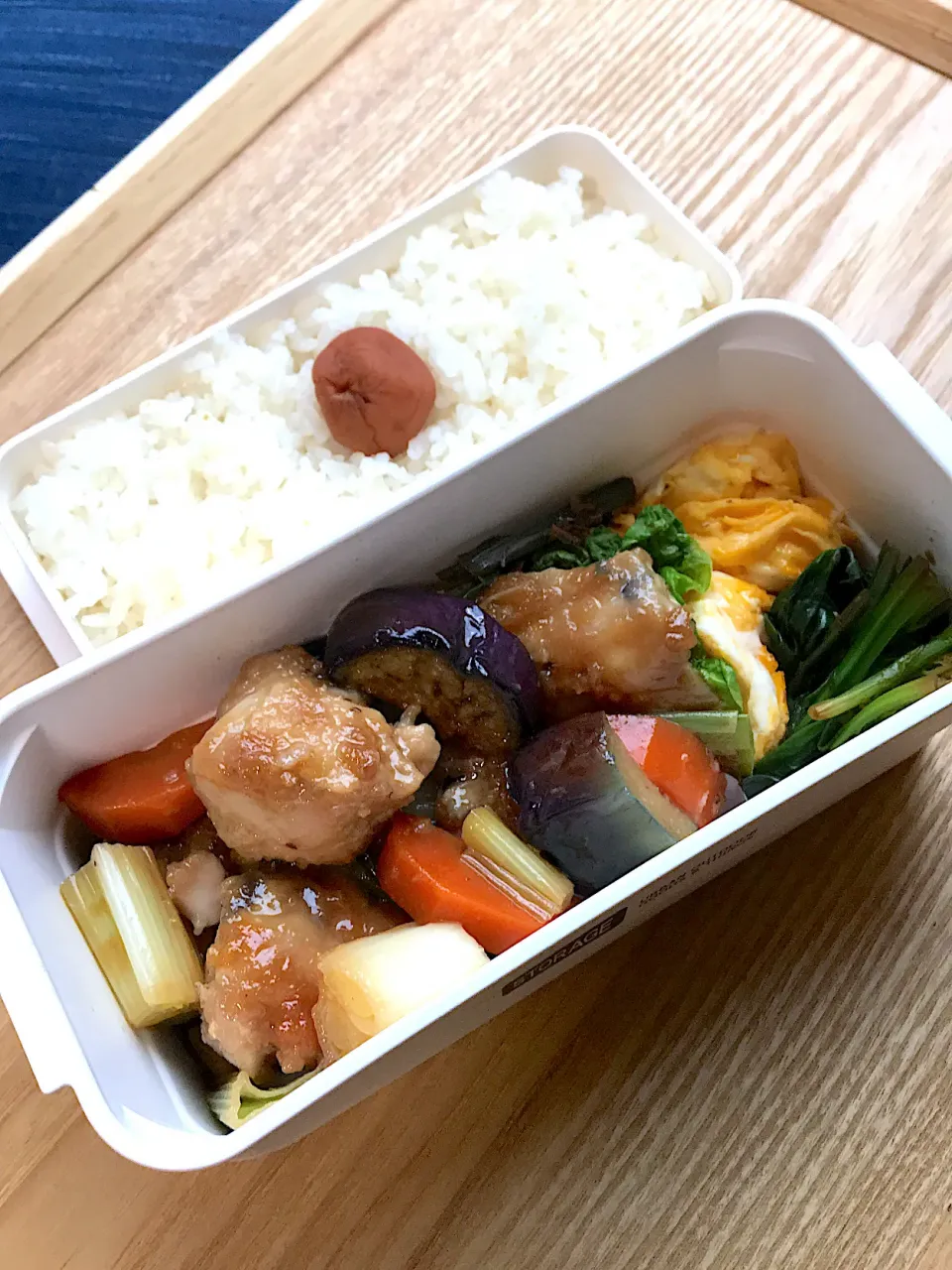 鶏肉の野菜あん弁当|二キィさん