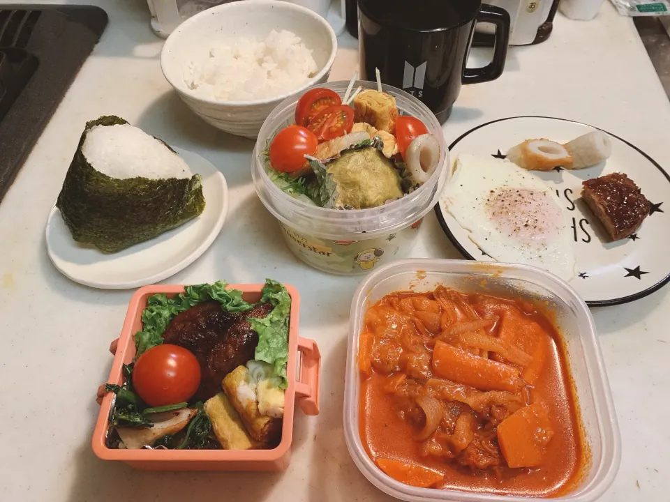 Snapdishの料理写真:月曜日のお弁当💜2021.12.6.|kimikimiさん