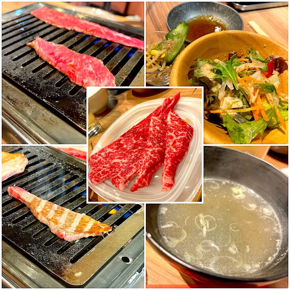 黒毛和牛カルビランチ@Yakiniku 名もなき名店へ一切入魂一枚売り焼肉(月島)|塩豚骨さん