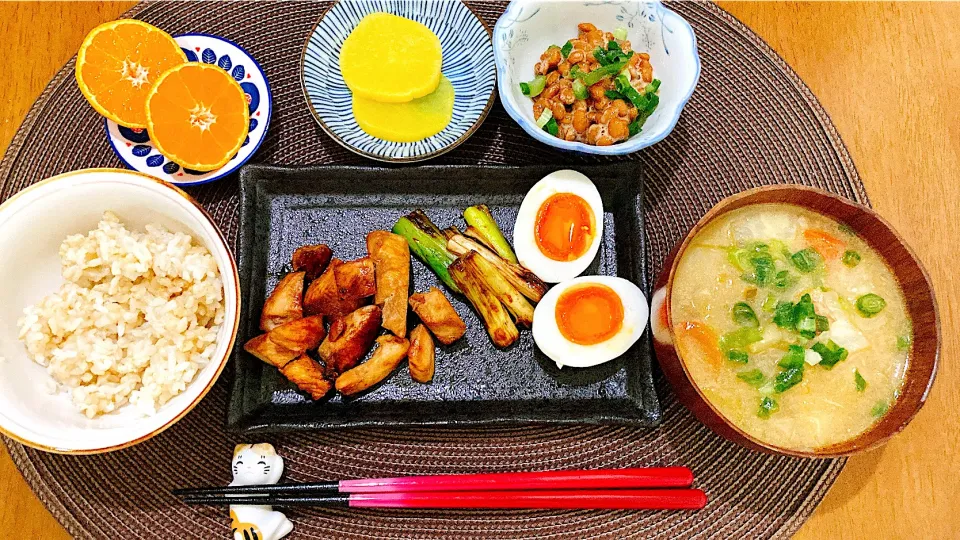 Snapdishの料理写真:焼き鳥定食|ゆうかさんさん