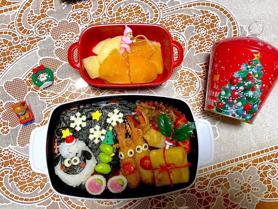 2021.12.10はひつじのショーンクリスマス弁当🎄|makoさん