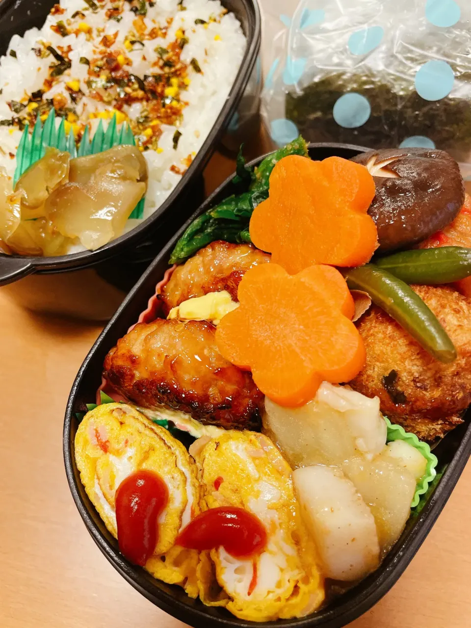 Snapdishの料理写真:今日の旦那のお弁当|sacchan( ﾐΦﻌΦ)ฅさん