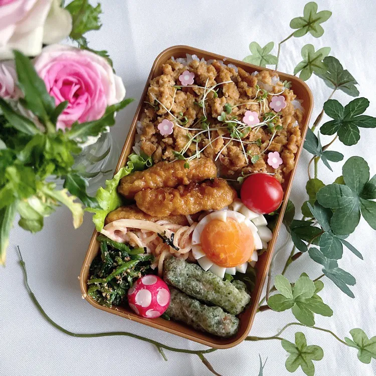 12/10❤︎主人のソイそぼろお弁当🌱✨|Makinsさん