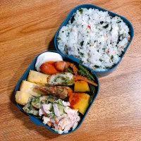 Snapdishの料理写真:旦那のお弁当(2021.12.10)|ここさん