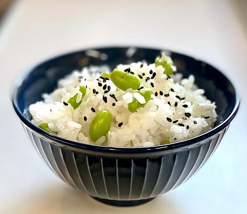 枝豆と釜揚げしらすのご飯|かっちゃん杉さん