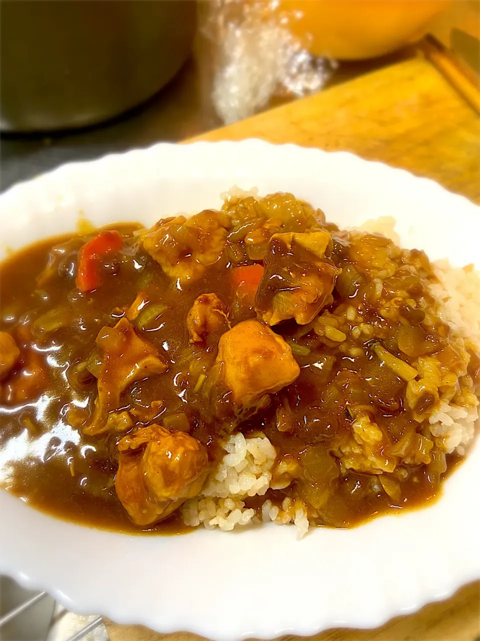 鶏白湯とニンニクのチキンカレー|ツヨシさん