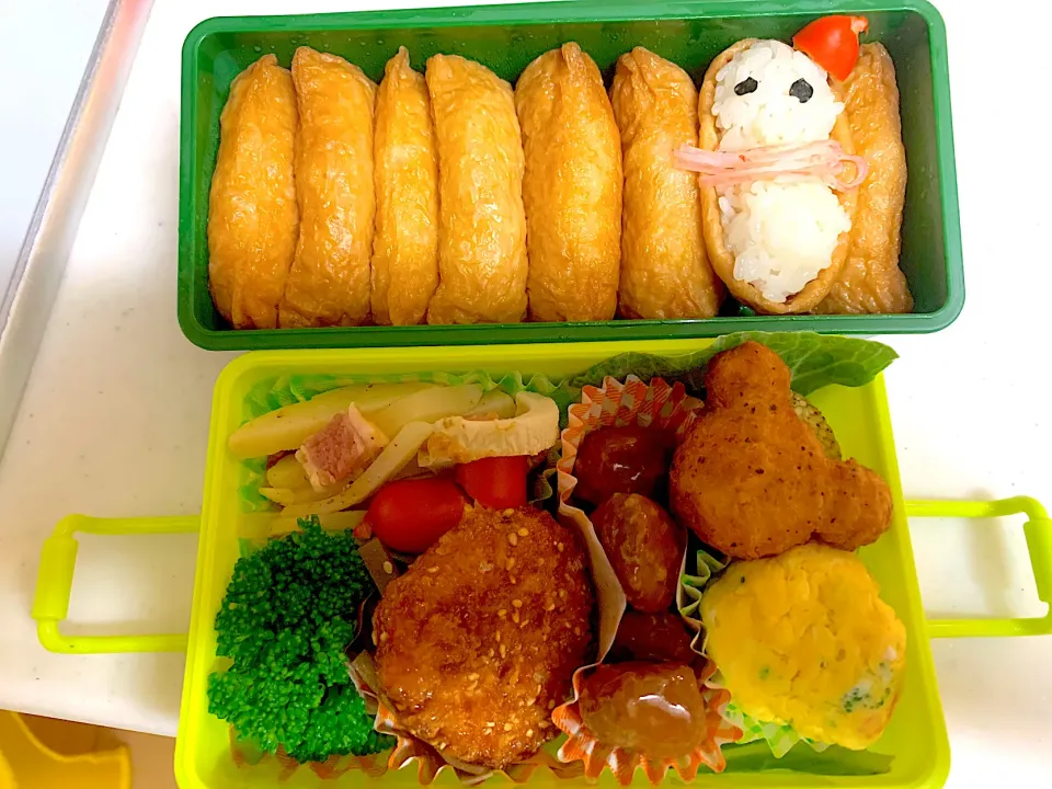 Snapdishの料理写真:雪だるま弁当|山口さんさん