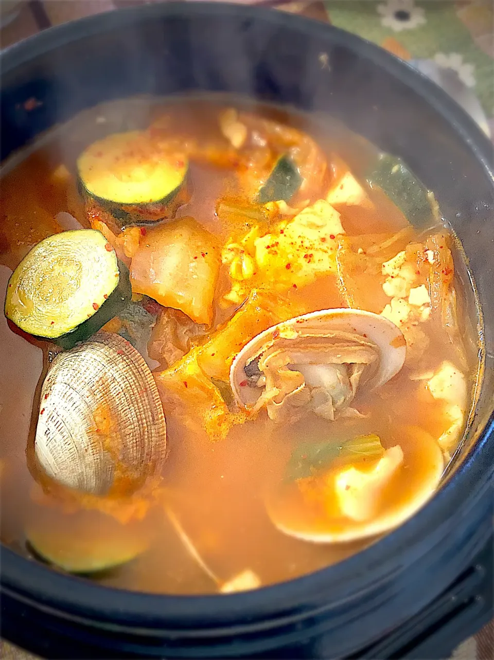 Snapdishの料理写真:순두부찌개 🌶🇰🇷純豆腐チゲ|ジュンコ バイヤーさん