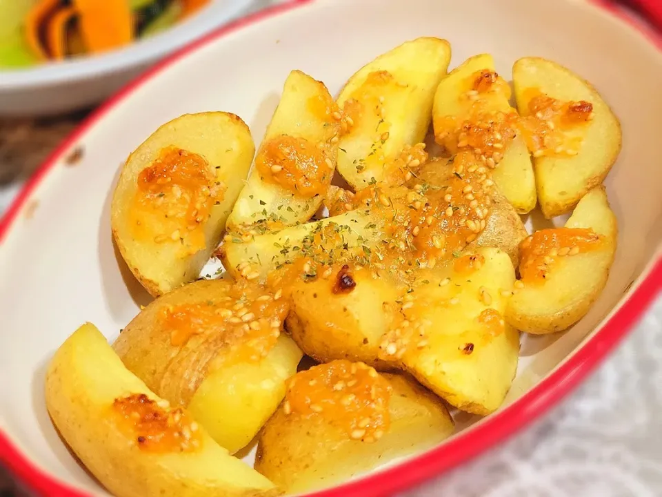 フライドポテトの胡麻味噌グリル|モコさん