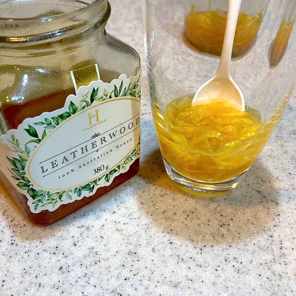 レザーウッドハニーでレモネード🍯🍋|かりんとさん