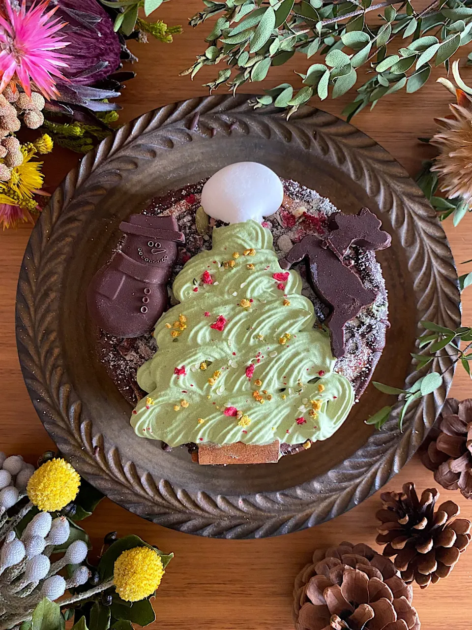 Snapdishの料理写真:クリスマスケーキ VEGAN|HARECCHAさん