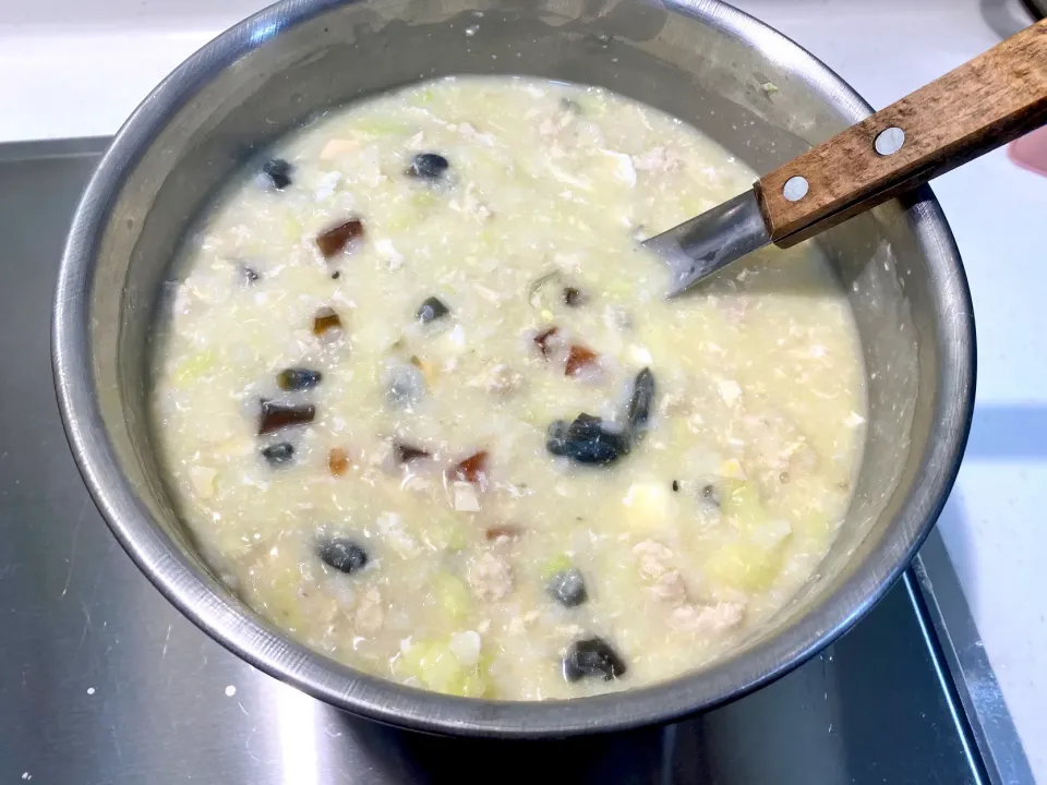 Chicken, cabbage and century egg porridge|Emmaさん