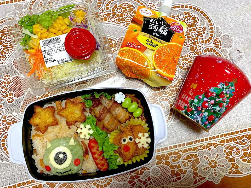 Snapdishの料理写真:2021.12.14はモンスターズインク弁当🍀|makoさん