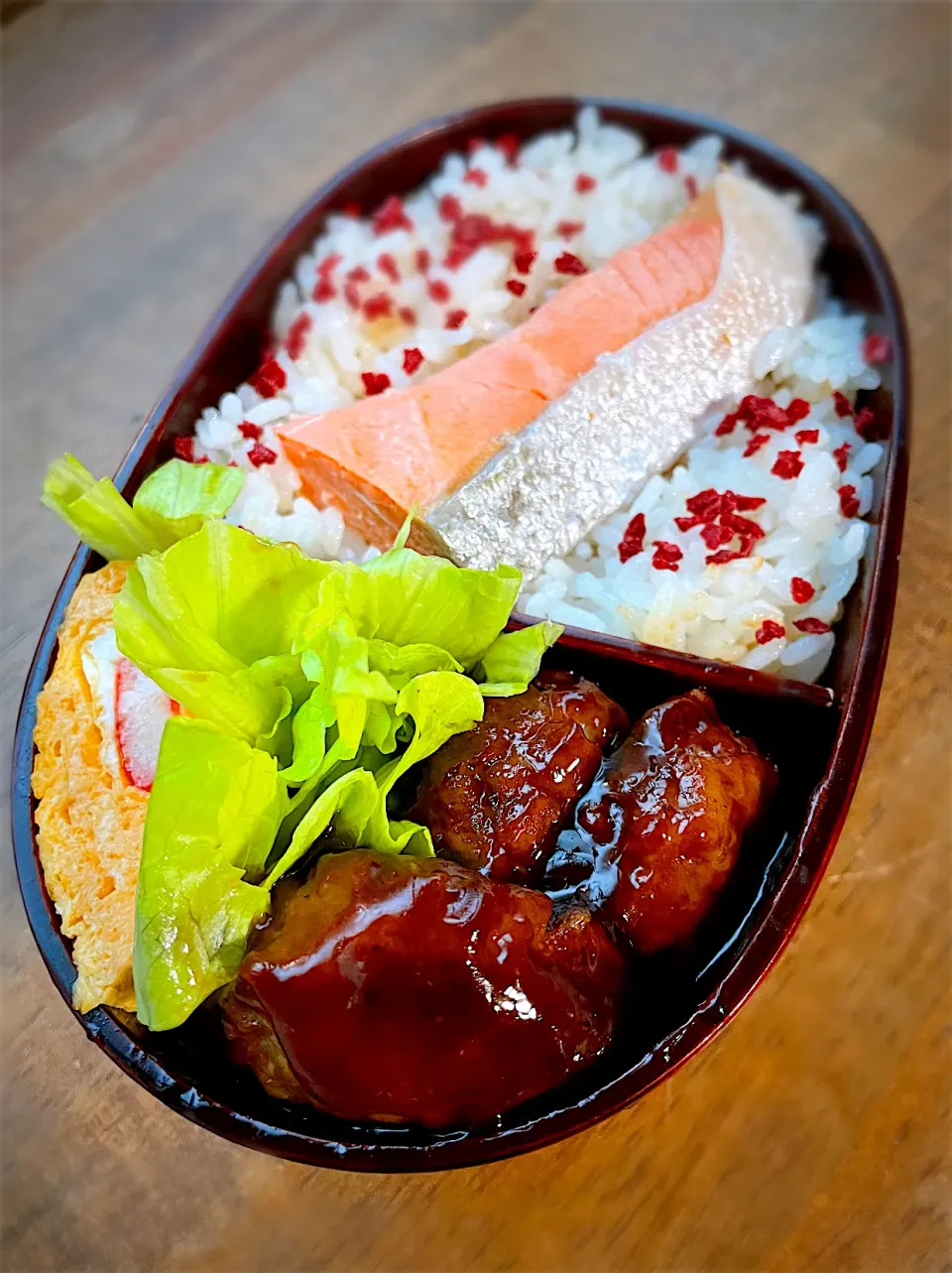 今日のお弁当・肉団子の甘酢餡かけ|akiさん