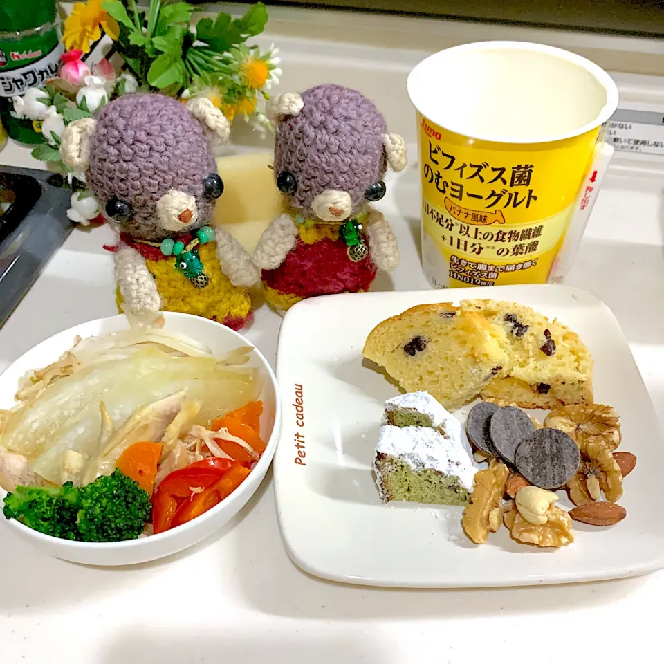 Snapdishの料理写真:朝ごぱん（╹◡╹）|chagashiさん